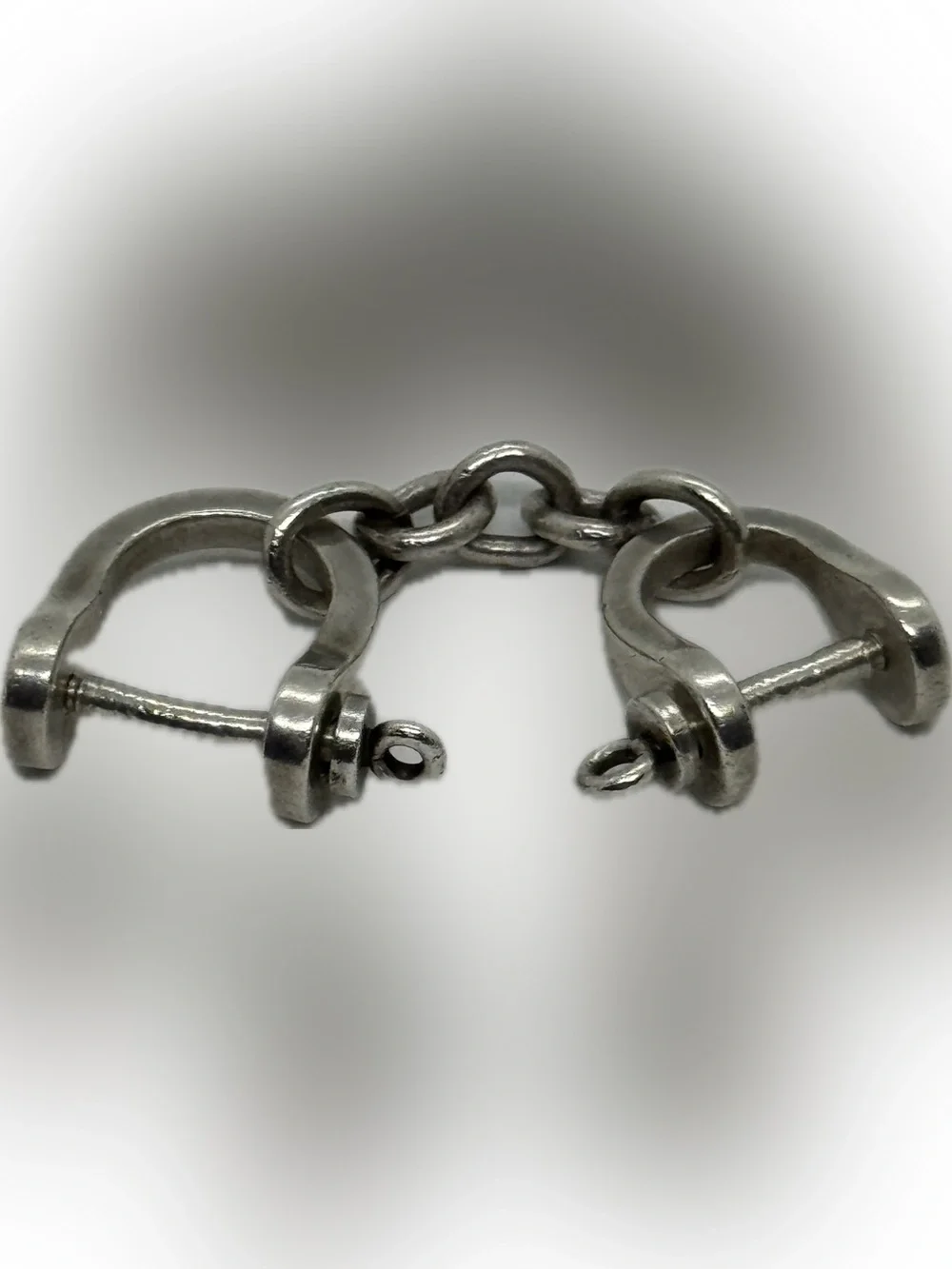 Vintage Tiffany & Co Sterling Silver 925 Double Shackle  Connector Charm 34.6g - Picture 2 of 8